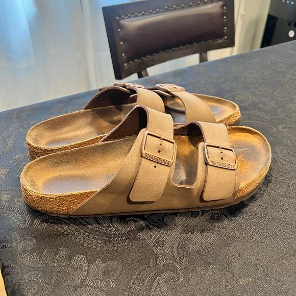 Birkenstock tan brown sandals for men size 11 - Picture 1 of 11